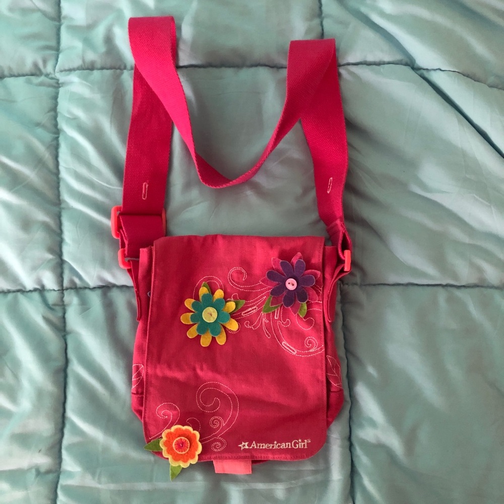 American Girl Pink Flower Bag